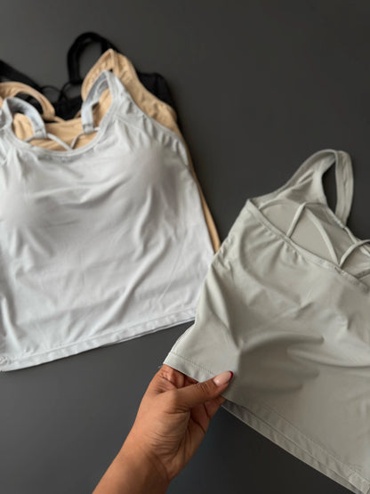 Women’s Soft Comfort Padded Cami Top – Pack of 3