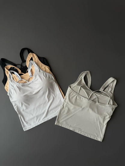 Women’s Soft Comfort Padded Cami Top – Pack of 3