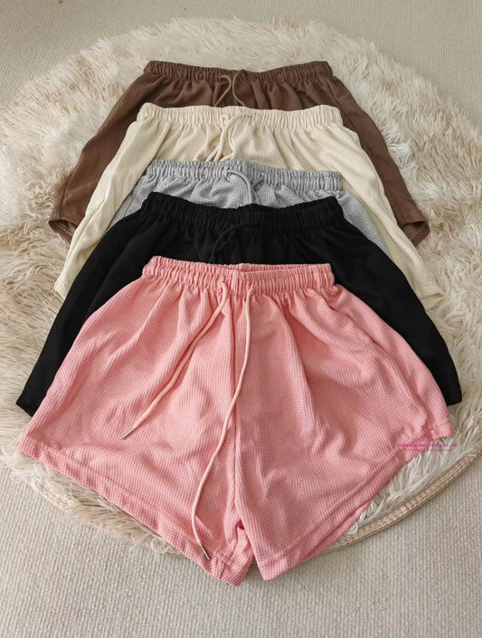 Women’s Waffle Lounge & Casual Shorts – Pack of 3