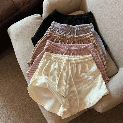 Women’s Waffle Lounge & Casual Shorts – Pack of 3