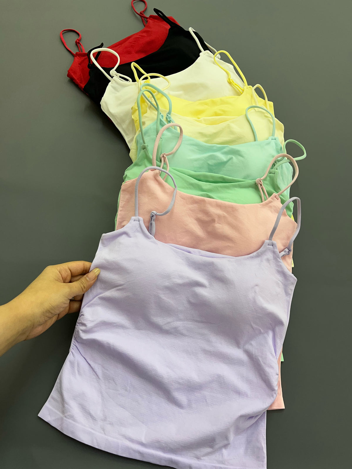 Tank top Removable cup {Pack of 3} -7 Colors combo