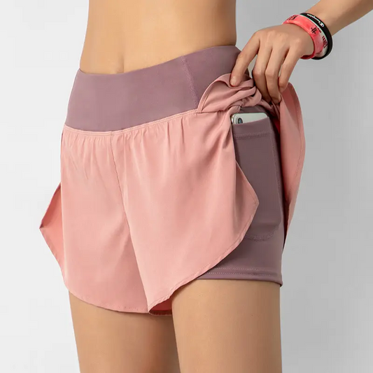 Women’s 2-in-1 Running & Active Shorts – Pack of 3