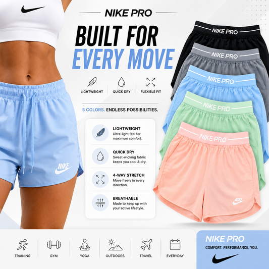 Nike shorts for woman {Pack of 3}